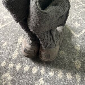 UGG Charcoal Knit Boots